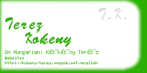 terez kokeny business card